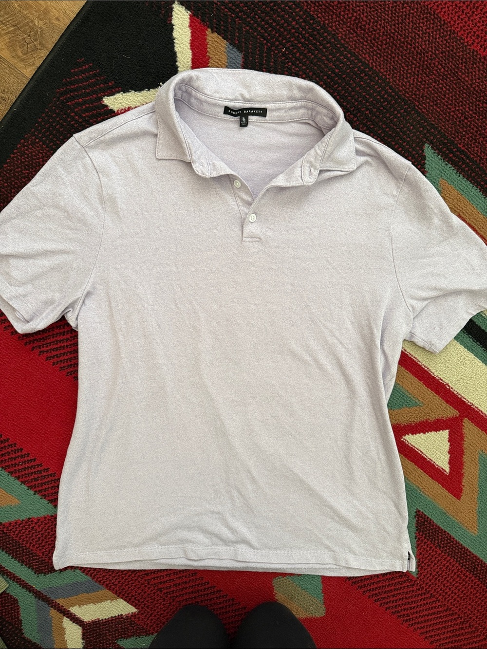 Robert Barakett Men's Light Lavender Polo Shirt